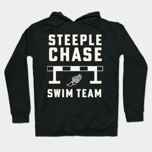 Steeplechase Swim Team Funny Track and Field Hoodie